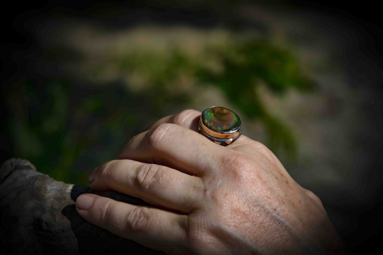 Кольцо с опалом